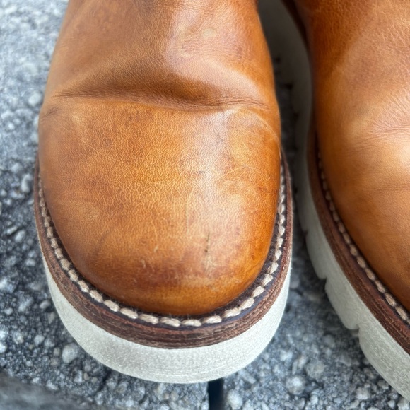 Bed Stu Lydyi platform Leather Ankle Boots Size 7 - Picture 5 of 12